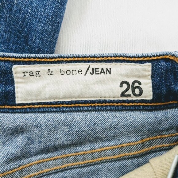 Rag & Bone Zipper Cuff Skinny Jeans Women's Size 26 - Picture 4 of 5